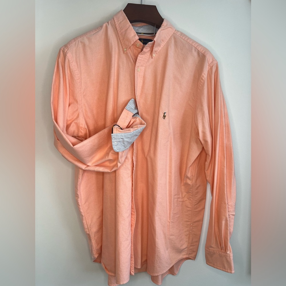 Ralph Lauren 2 XB men’s long sleeve polo sorbet orange